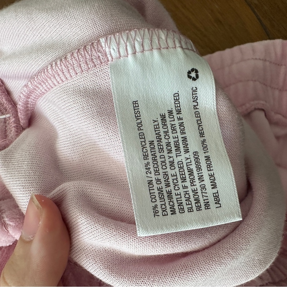 NWT Joy Lab Pink Velour Velvet Wide Legs Sweatpants X-Large - Picture 6 of 9
